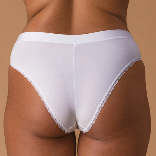 The Everyday Lace Cheeky - White